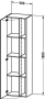 DURASTYLE HÖGSKÅP 5 00X360X1800MM (BXDXH