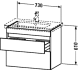 DURASTYLE TVÄTTSTÄLL SSKÅP 730X350X610MM