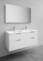 STUDIO VIT MATT 1200 D TVÄTTSTÄLLSSKÅP 1200X535X453