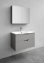 STUDIO SOFT GRÅ 800 TVÄTTSTÄLLSSKÅP 800X535X453MM
