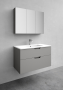 STUDIO SOFT GRÅ 900 TVÄTTSTÄLLSSKÅP 900X535X453MM
