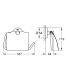 START TOALETTPAPPER SHÅLLARE167MM,119MM,44MM